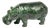 Zoisite’s Wild Side: The Radiant Ruby Hippo 8" For Sale