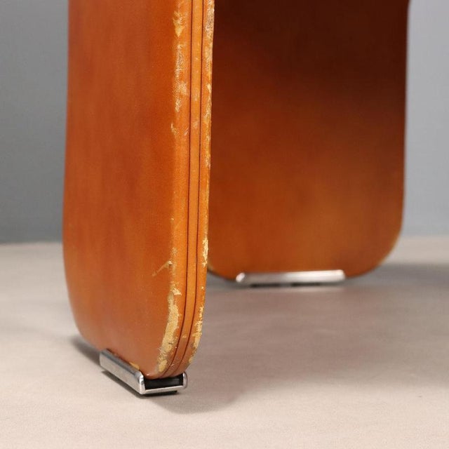 Animal Skin Dinette Armchairs in Leather from Alias, 1970s, Set of 2 For Sale - Image 7 of 11