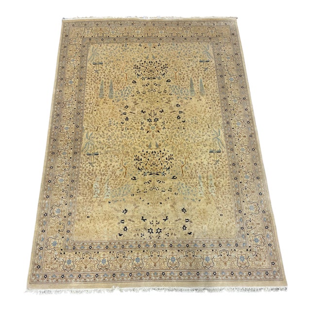 Safavieh Hand-Knotted Wool Tree of Life Area Rug For Sale
