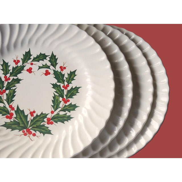 Ceramic Vintage Set of Christmas China - 24 Pieces For Sale - Image 7 of 16