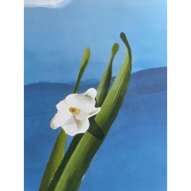 Blue David Hockney (1937-2026), Mt. Fuji and Flowers (1972), the Metropolitan Museum of Art, New York, Copyright David Hockney, Printed in Denmark For Sale - Image 8 of 12