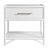 Wood Olympia One-Drawer Nightstand in White For Sale - Image 7 of 7