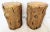 Vintage Goldtone Faux Bois Tree Trunk Stools- a Pair For Sale - Image 11 of 12