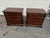 Pair of Vintage Henkel Harris Chippendale Style Black Cherry 4 Drawer Nightstands or Chests. For Sale In Washington DC - Image 6 of 18