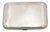Rectangular Silver Cigarette Case with Rounded Corners For Sale