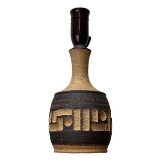 Mid-Century Modern Danish Studio Pottery Table Lamp from Axella, Denmark, 1960s For Sale
