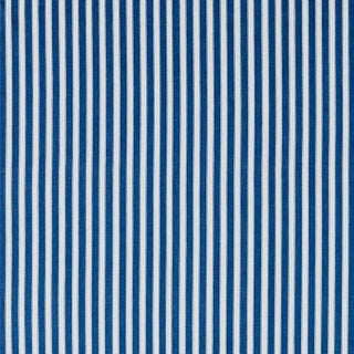 Sample - Schumacher Antique Ticking Stripe Fabric in Indigo For Sale