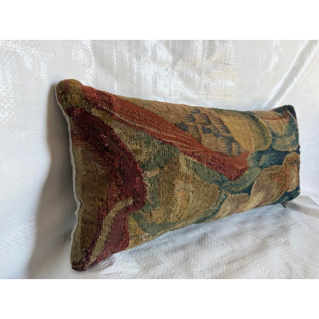 17th Century Flemish Botanical Tapestry Pillow With Fruit Motif For Sale - Image 4 of 7