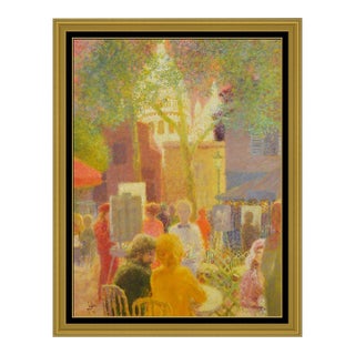 1970s En Terrasse Place Du Tertre, Louis Fabien For Sale