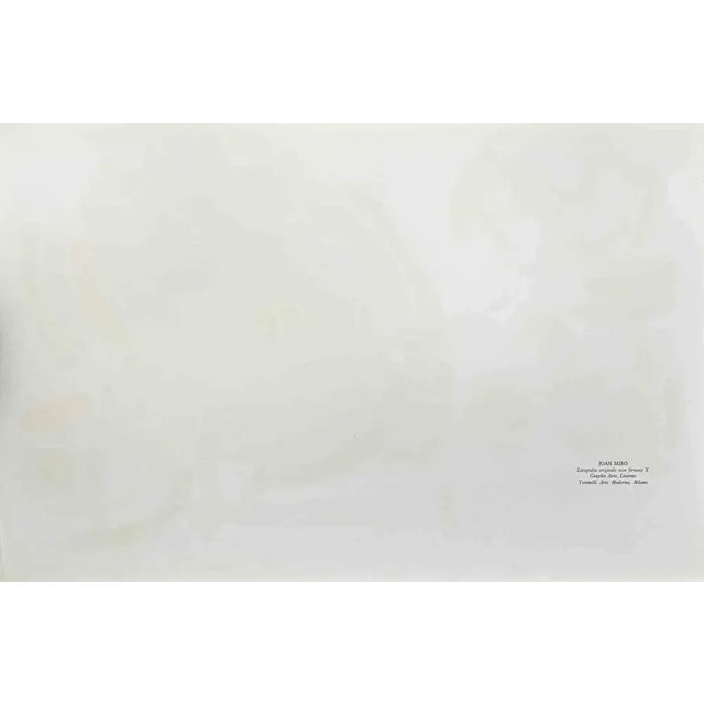 "miró lithographe i - plate x" is an original lithograph realized by joan miró in 1972. Perfect conditions. It comes from...