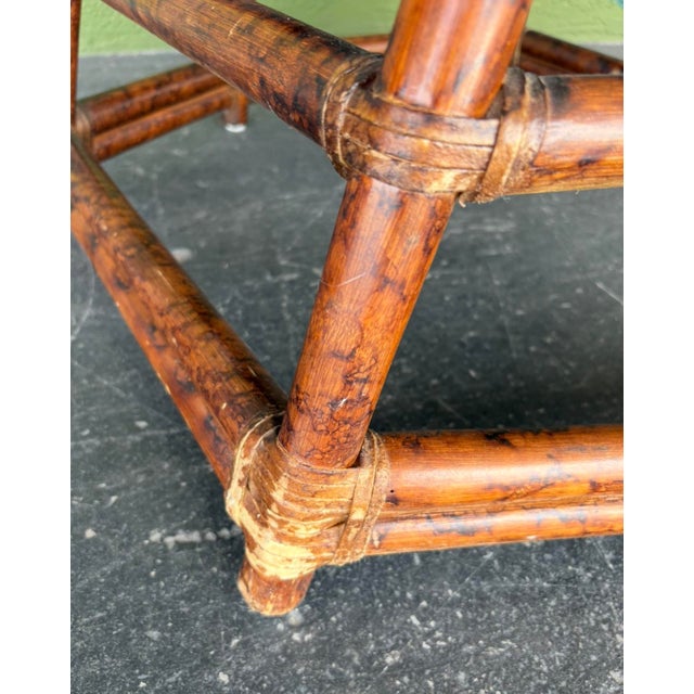 Mid 20th Century Brighton Tortoiseshell Bamboo Armchair For Sale - Image 5 of 11