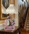 This exquisite mid-century vintage Italian Capodimonte porcelain figural table lamp is a masterpiece sculpted by the...