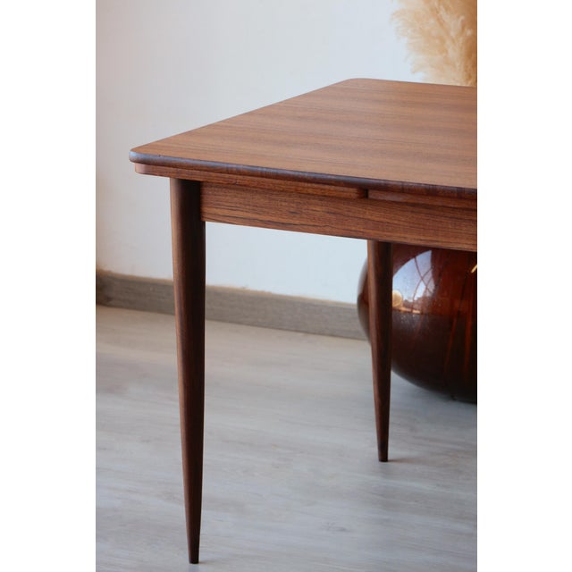 Vintage Scandinavian Teak Extendable Dining Table, 1960s For Sale - Image 4 of 18