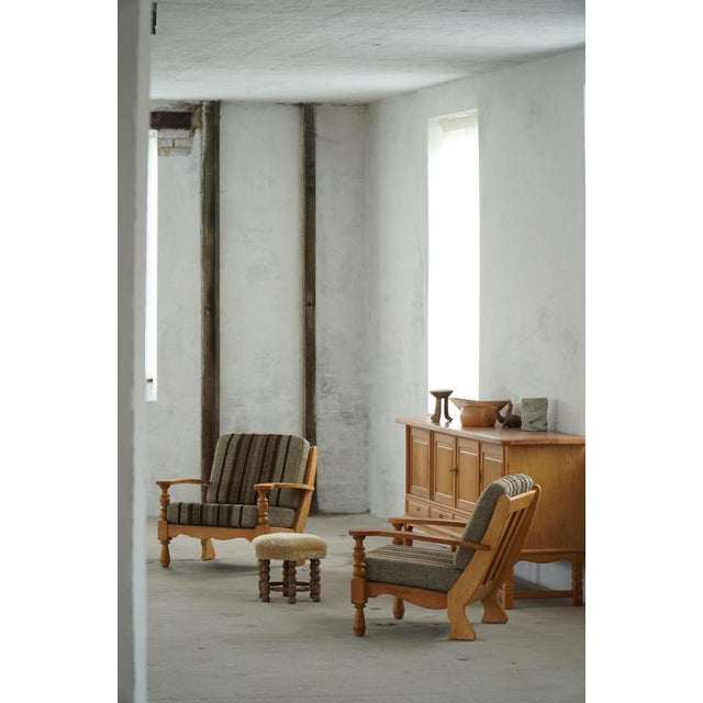 Mid-Century Modern Danish Oak Lounge Chairs by Henning Kjærnulf, 1950s, Set of 2 For Sale - Image 11 of 18