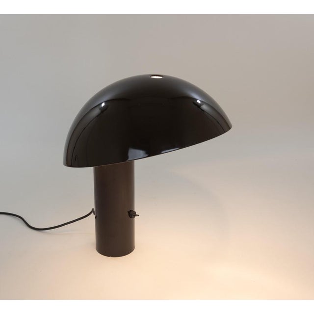 Mid-Century Modern Brown Vaga Table Lamp by Franco Mirenzi for Valenti, 1970s For Sale - Image 3 of 9