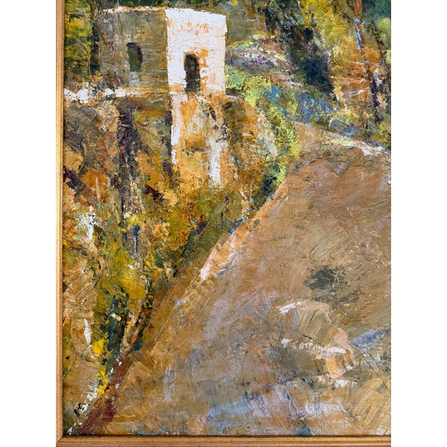 Vintage European Oil Landscape Painting For Sale In Houston - Image 6 of 15