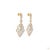 Metal 1970s 4.29 Carat Round Brilliant Cut Diamond Gold Earrings, Pair For Sale - Image 7 of 7