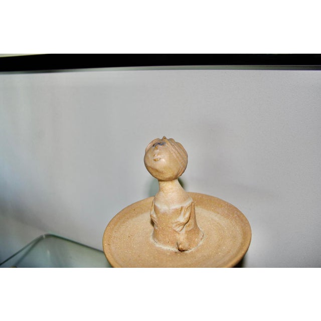 Ceramic Poetic Stoneware Figure from Pierre Koppe, France, 1979 For Sale - Image 7 of 13