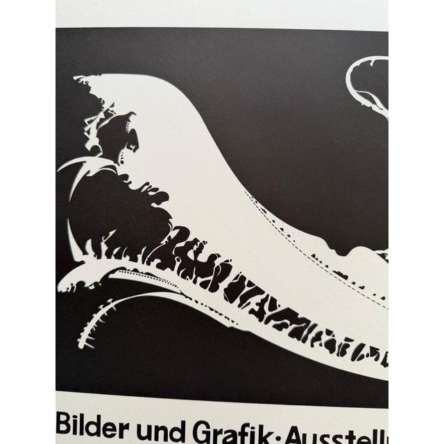 Hans Joachim Zeidler (Born 1935), Galerie Für Graphikfreunde Frankfurt, Exhibition Poster, Printed in German For Sale - Image 12 of 13