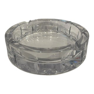 Vintage Daum France Crystal Davidoff Cigar Ashtray For Sale