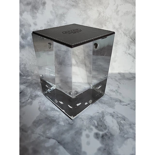 Add elegance to your office or home decor with this Coach Brand leather paperweight.. Crafted with high-quality leather...