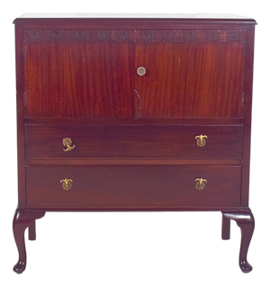 Portuguese Queen Anne Style Cabinet, 1970