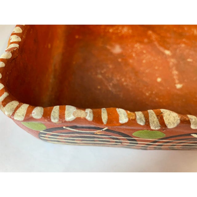 Vintage Mexican Pottery Terra Cotta Dish For Sale - Image 10 of 13