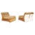 Wood Leather Amanta Armchairs from C&B, Italy, 1960s, Set of 2 For Sale - Image 7 of 7