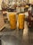 The product is a pair of Italian Art Deco design burl wood pedestals. These stylish pedestals showcase intricate artistic...