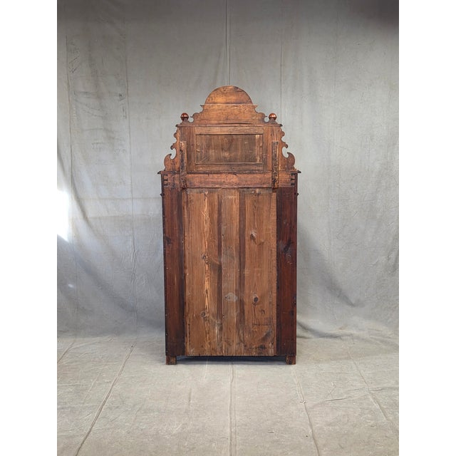 Antique 19th Century German Wilhelmenian Flame Birch Vertical Buffet Sideboard For Sale - Image 16 of 16