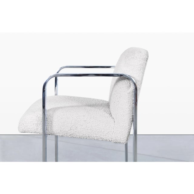 Mid-Century Modern Chrome Sled-Base Counter Stools, 1970s For Sale - Image 9 of 12