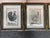 French Antique Colored Rooster Prints in Trowbridge Frames - Set of 4 For Sale - Image 3 of 12