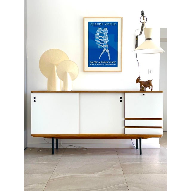 Vintage Sideboard by Joseph André Motte, 1960s For Sale - Image 14 of 14