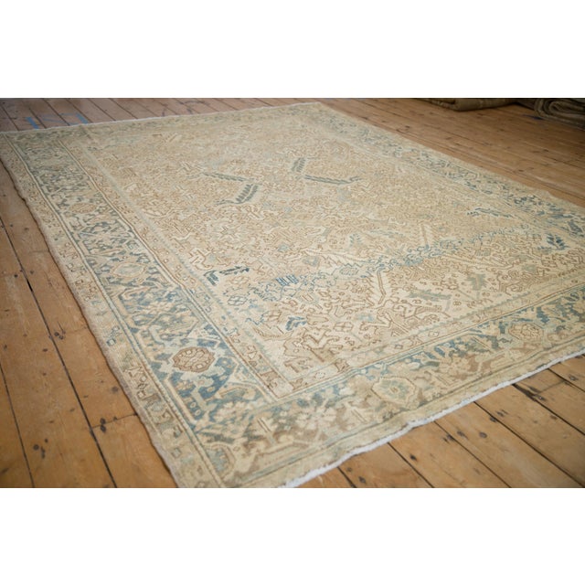 Traditional Vintage Distressed Heriz Carpet - 7'8" x 9'3" For Sale - Image 3 of 9