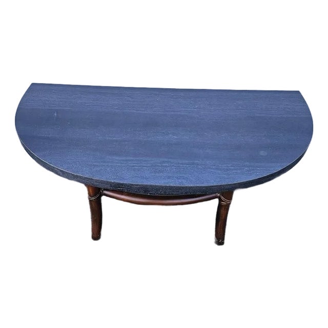 Late 20th Century Half Moon Coffee Table For Sale