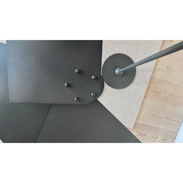 Black Fan-Shaped Side Tables by Pierre Chareau for Ecart International, 1990, Set of 2 For Sale - Image 8 of 11