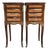 Early 20th Century Pair of French Louis XV Style Tulipwood Veneer Bedside Tables or Nightstands For Sale