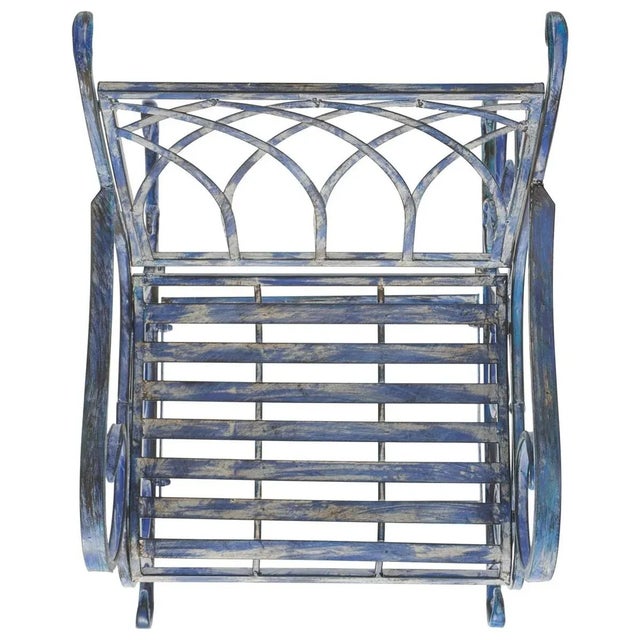 Metal Medrano Rocking Chair - Mossy Blue For Sale - Image 7 of 10