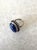 Mid 20th Century Vintage Blue Lapis and Sterling Silver Ring, Size 10.25 For Sale - Image 5 of 8
