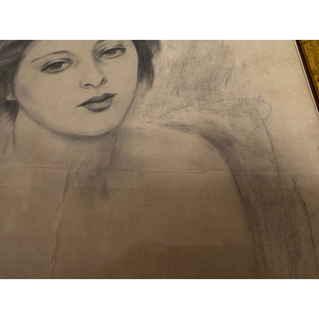 A sensitive mid-century portrait study of a young woman, signed and dated Cosgrove ’57, and attributed to James Cosgrove....