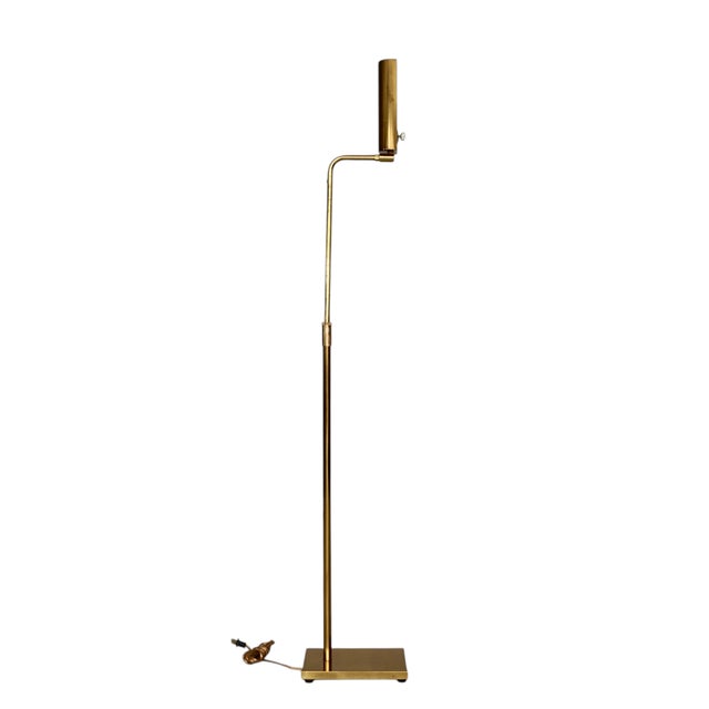 Mid-Century Modern Vintage Koch and Lowy Brass Floor Lamp For Sale - Image 3 of 6