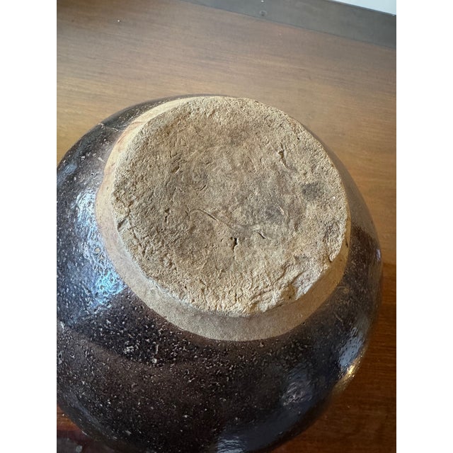 Antique Chinese Brown Martaban 16" Ceramic Storage Jar For Sale - Image 10 of 10