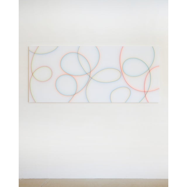 Contemporary Abstract Cast Acrylic and Spray Paint "Harlequin" by Tom Henderson For Sale - Image 4 of 8