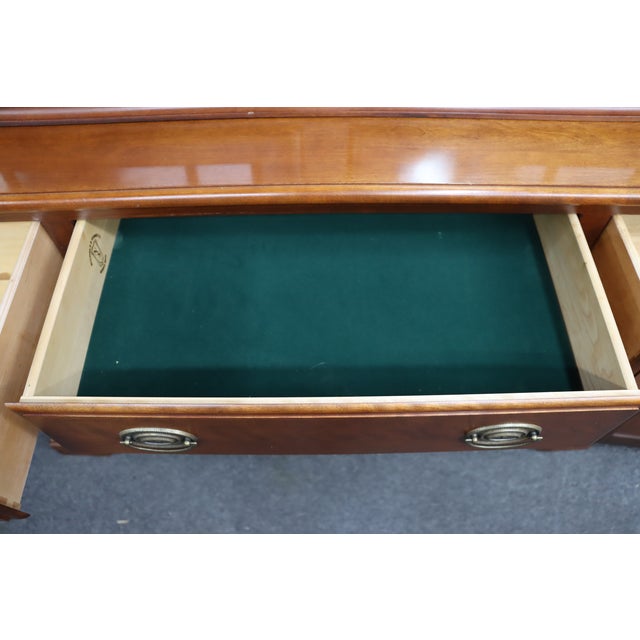 Nichols & Stone Cherry Breakfront Server / Display Cabinet For Sale - Image 17 of 17