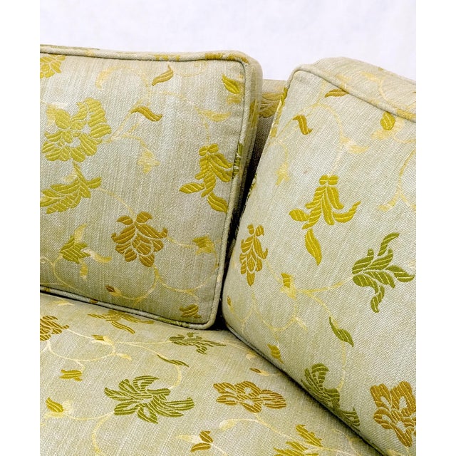 Mid 20th Century Wrap Around Mid-Century Modern Sofa W Pair Matching Marble Top Tables Mint! For Sale - Image 5 of 18