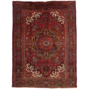 Vintage Persian Heriz Traditional Style Rug - 8′2″ × 11′