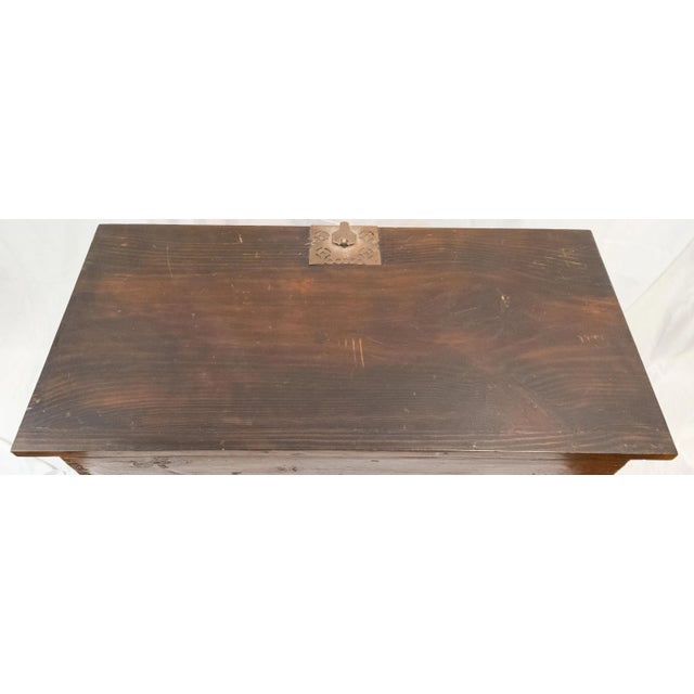 Brown Early 20th Century Decorative Asian Korean Tansu Fall Front Chest For Sale - Image 8 of 13
