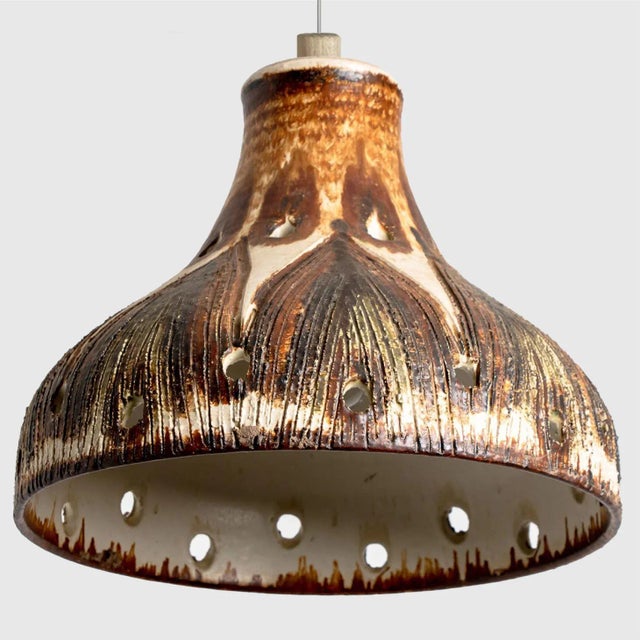 Ceramic Pendant Light, Denmark, 1970 For Sale - Image 6 of 11