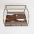 Brown Antique Curved Glass Display Showcase, 1930s For Sale - Image 8 of 16