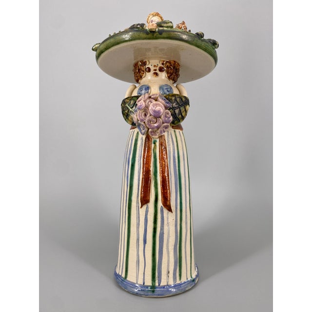 * studio ceramics figure annette ody tabletop centerpiece woman pottering signed vintage for sale is a figurine * by the...